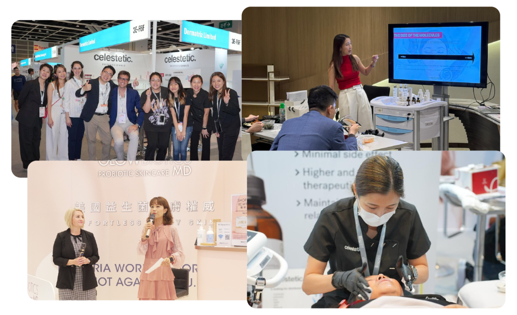 Dermatriz professional skincare exhibitions, industry training and treatment demonstrations in Hong Kong