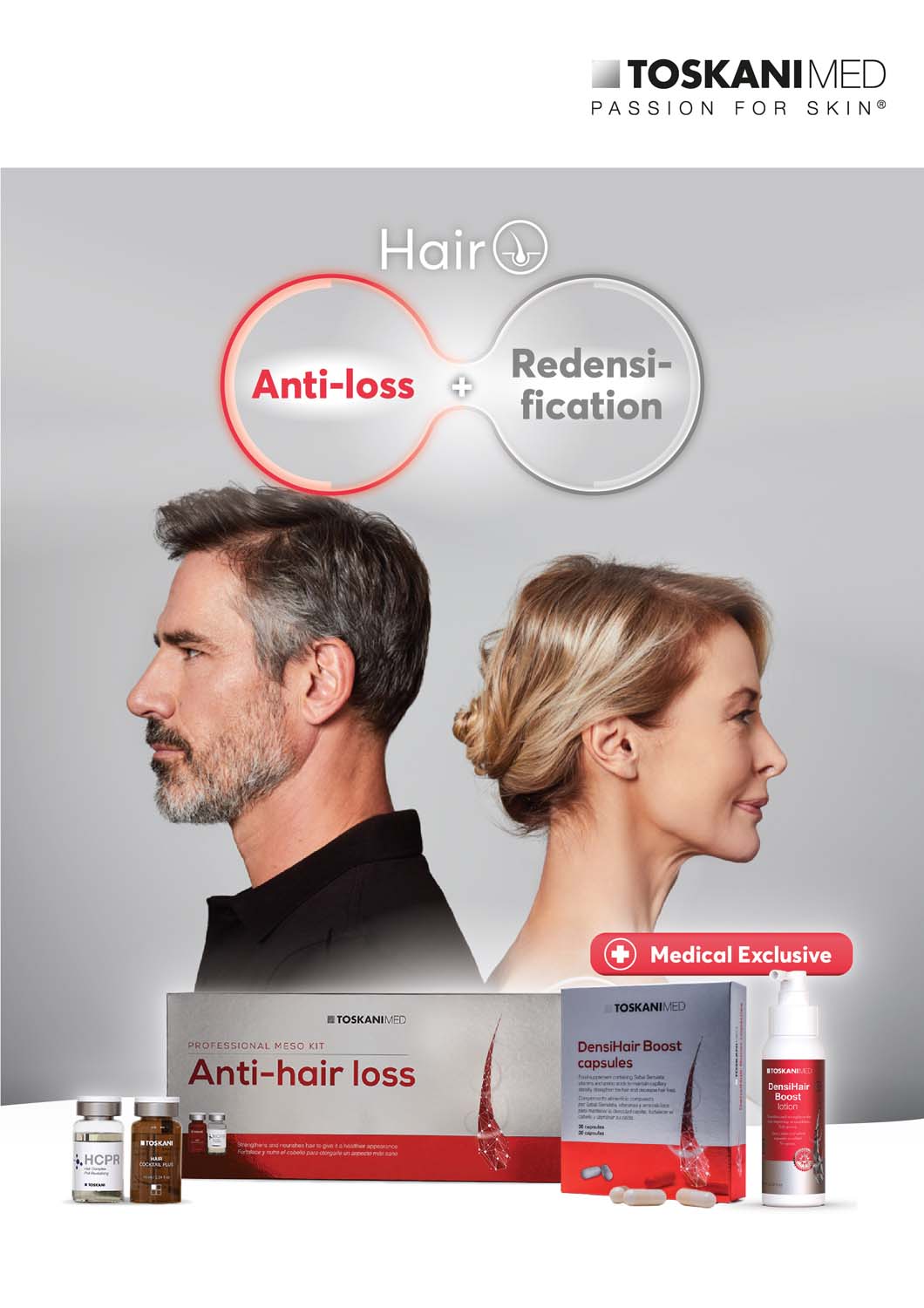 TOSKANI Hair Care and Anti Hair Loss brochure cover