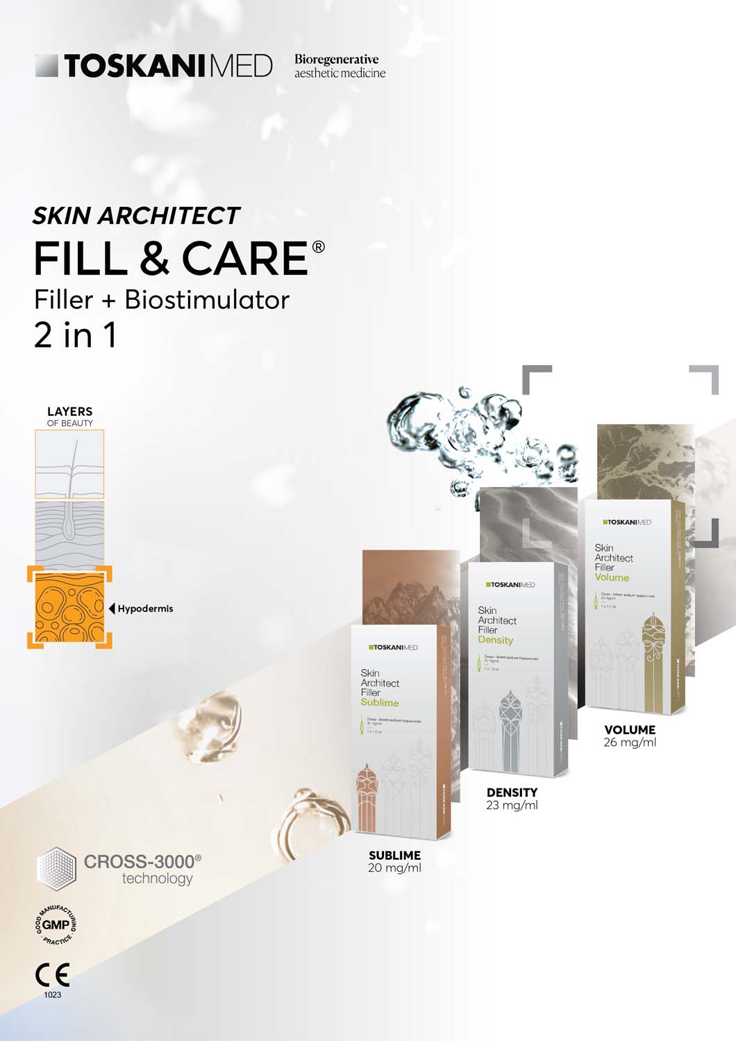 TOSKANI Fill and Care brochure cover